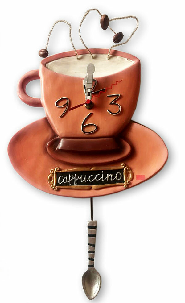 Wanduhr "Cappuccino-Tasse"